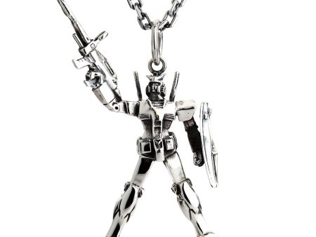 Gundam Sterling Silver Pendant Necklace Fashion