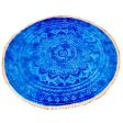 Blue Ombre Round Star Mandala Tapestry Wall Art Hot on Sale