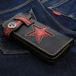 Tribal Star Red Snake Skin Biker Wallet Online