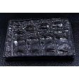 Black Backbone Crocodile Long Mens Wallet For Sale