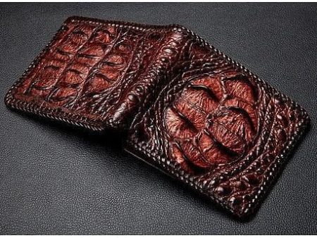 Big Hornback Crocodile Mens Wallets Online Hot Sale