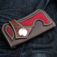 Japanese Tribal Red Stingray Leather Cowboy Biker Wallet Online