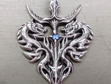 Silver Celtic Dragon Pendant For Sale