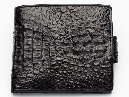 Black Crocodile Hornback Skin Wallets Online Hot Sale