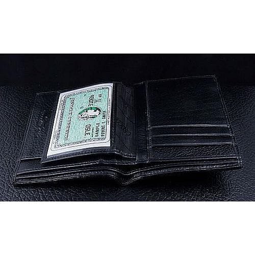 Black Backbone Crocodile Long Mens Wallet For Sale