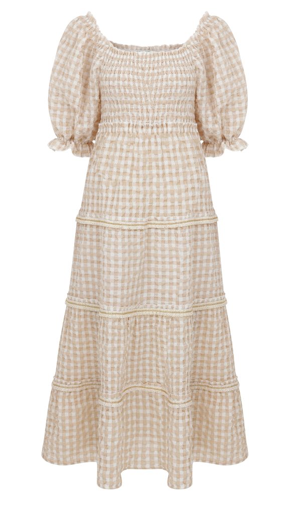 Yua Dress - Beige Fashion