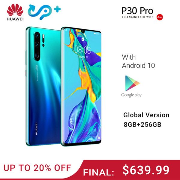 Huawei P30 Pro Smart phone Global Version 8GB 256GB 40MP Quad Camera Mobile phone 10x zoom 6.47  Screen Kirin 980 Smartph For Cheap