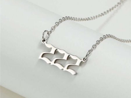 222 Stainless Steel Silver Necklace for Men & Women – Elegant 222 Jewelry by Ancient Infusions For Sale