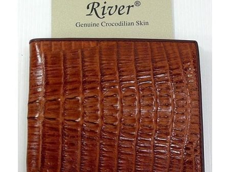 Cognac Tail Crocodile Wallets Online Hot Sale