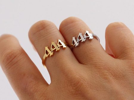 Adjustable Stainless Steel Angel Number Rings – Elegant Spiritual Jewelry by Ancient Infusions For Cheap