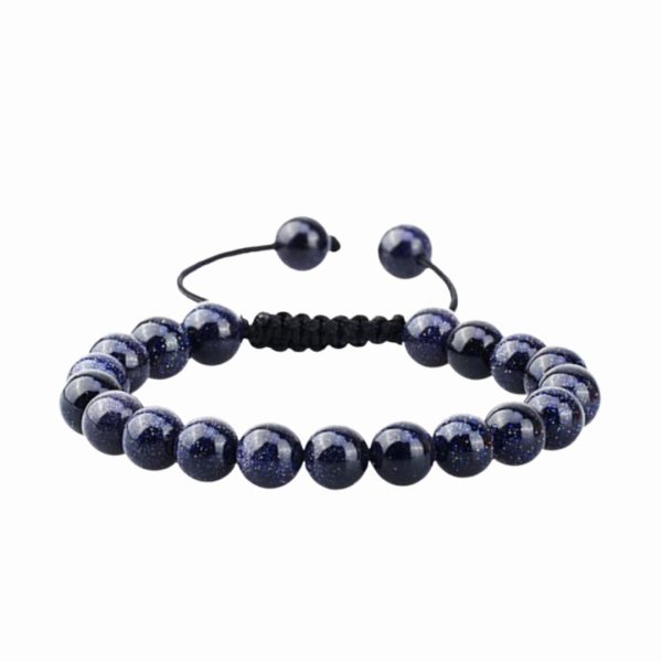 Blue Goldstone Adjustable Rope Bracelet | Ambition, Protection & Style Sale