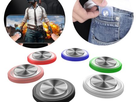 Round Game Joystick Mobile Phone Rocker For Iphone Android Tablet Metal Button Controller For PUBG Controller With Suction Cup For Sale