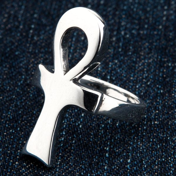 Ankh Sterling Silver Ring Cheap