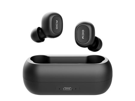 QCY QS1 T1C Mini Dual V5.0 Bluetooth Earphones True Wireless Headsets 3D Stereo Sound Earbuds Dual Microphone With Charging box Online Sale