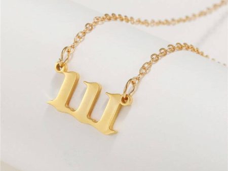 111 Stainless Steel Gold Necklace for Men & Women – Elegant 111 Jewelry by Ancient Infusions on Sale