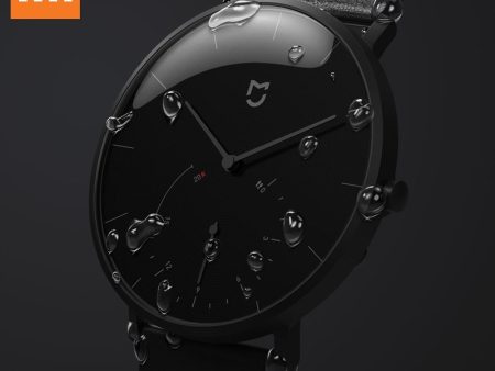 XIAOMI Mi Mijia QUARTZ Smart Watch Life Waterproof with Double Dials Alarm Sport Sensor Pedometer Time Leather Band Mi Home APP For Sale