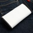 Stingray Cross Carved White Leather Biker Wallet Online Hot Sale