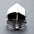 Alien Head Sterling Silver Biker Ring Fashion