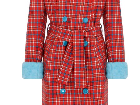 Tartan Elia Coat Cheap