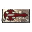 Stingray Cross Lizard Leather Long Biker Wallet Online