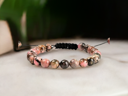 Rhodonite Adjustable Bracelet | Healing, Love & Emotional Balance Supply