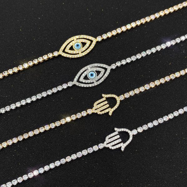 Hamsa and Evil Eye Adjustable Stainless Steel Bracelets | Protection & Spiritual Style Sale