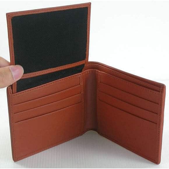 Big Head Cognac Crocodile Mens Wallet Online Sale