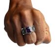 Amethyst Knight Sterling Silver Medieval Ring Online Hot Sale