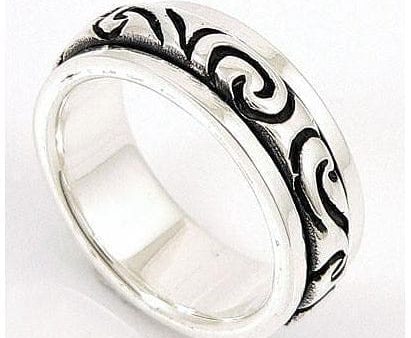 Wave Spinning Celtic Ring Discount