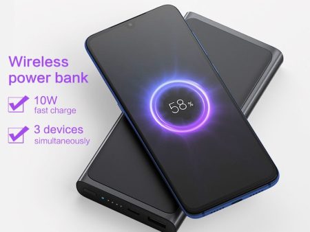 Xiaomi Wireless Power Bank 10000mAh Qi Fast Wireless Charger USB Type C Mi Powerbank PLM11ZM Portable Charging Power bank Online Sale