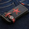 Tribal Star Red Snake Skin Biker Wallet Online