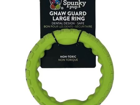 Spunkypup Gnaw Guard Squeaky Toy Ring Large Supply