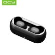 QCY QS1 T1C Mini Dual V5.0 Wireless Earphones Bluetooth Earphones 3D Stereo Sound Earbuds with Dual Microphone and Charging box Supply