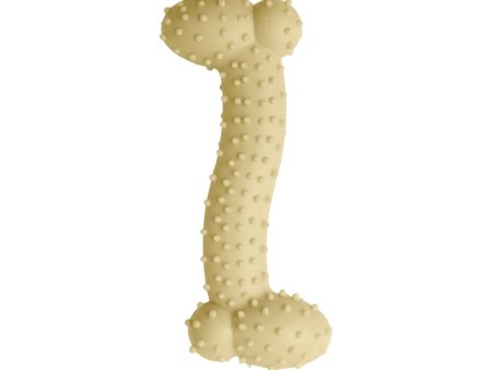 Snugarooz Lil Baby Bone Eco TPR  Dog Toy Yellow 4.25in. Sale