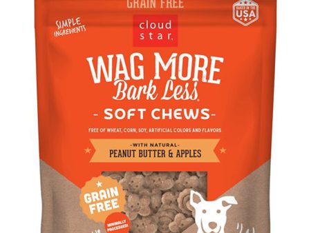 Cloudstar Wagmore Dog Grain Free Soft And Chewy Peanut Butter And Apple 5oz. on Sale