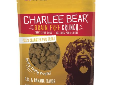 Charlee Bear Dog Crunch Grain Free Peanut Butter & Banana 8Oz For Sale