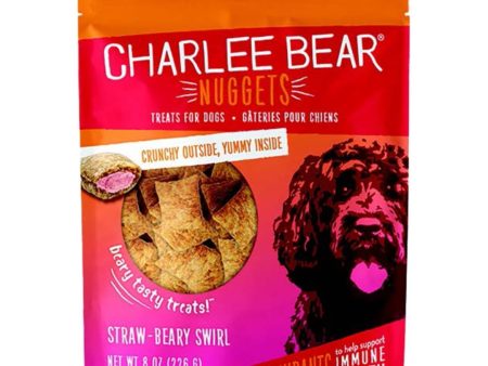 Charlee Bear Dog Nuggets Immune Health Straw-Beary Swirl 8Oz Hot on Sale