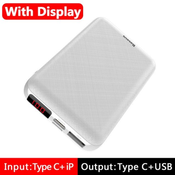 10000mAh Mini Power Bank Portable Type C PD Charger 10000 mAh For iPhone Xiaomi Mi 9 Online now