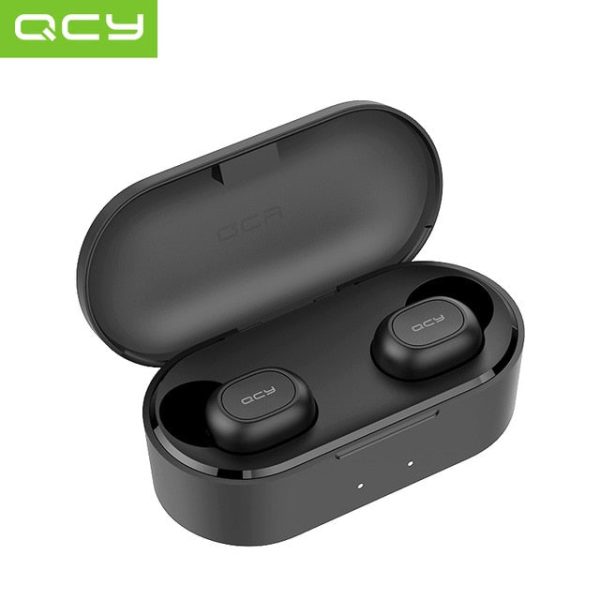 QCY QS2 TWS Bluetooth V5.0 Headset Sports Wireless Earphones 3D Stereo Earbuds Mini in Ear Dual Microphone With Charging box Sale