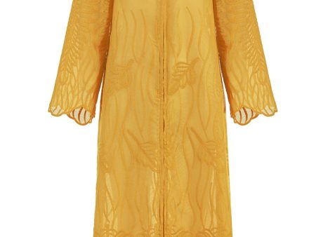 Recycled Alanis Kaftan - Mustard Online Sale