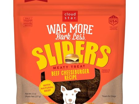 Cloudstar Wagmore Dog Sliders Grain Free Beef Cheeseburger 8oz. on Sale