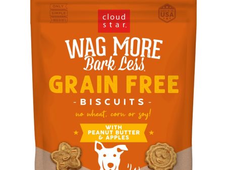 Cloudstar WAG MORE DOG GRAIN FREE PEANUT BUTTER and APPLES 2.5LB Online now