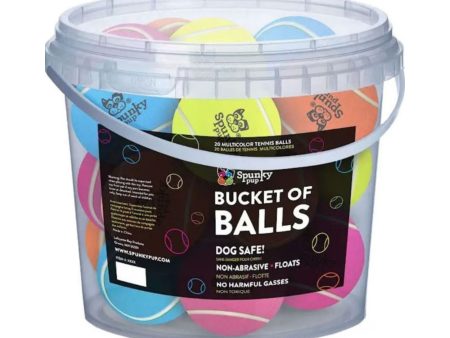 Spunkypup Bucket Of Balls Tennis Balls 20 Pc Cheap