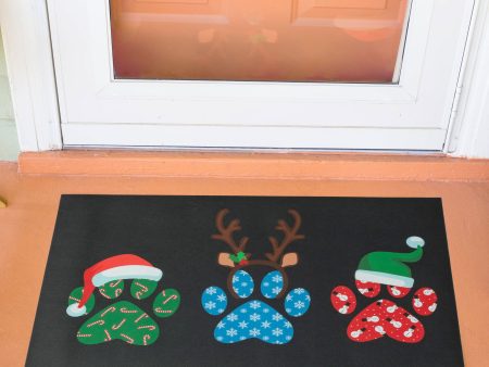 Christmas Paws Doormat Online Hot Sale