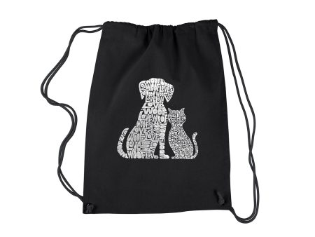 Drawstring Backpack - Dogs and Cats Cheap