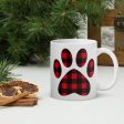 Gingham Paw Print Mug For Cheap