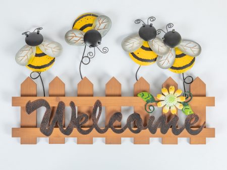 Bee Happy Garden Fence Wall Decor Online