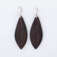 Tuareg Silver and Ebony Drop Earrings Cheap