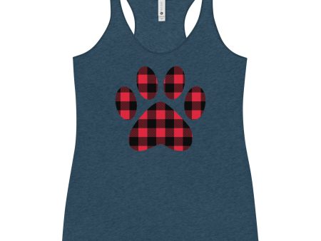 Gingham Paw Print Tank Top on Sale