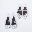 Tuareg Silver and Ebony Drop Earrings Cheap